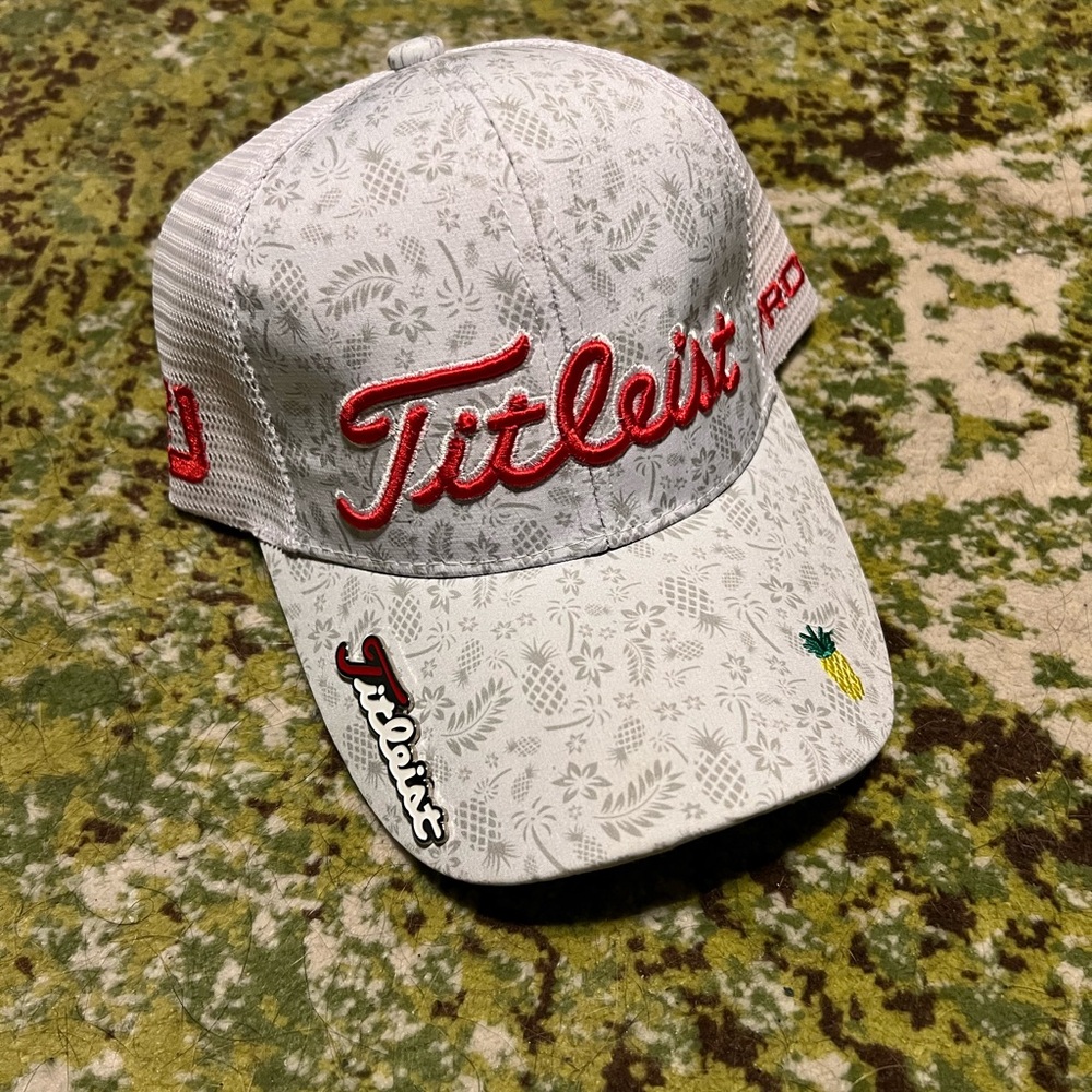 Titleist White and Red Cap